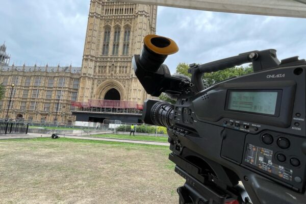 Queen Elizabeth II Funeral Live coverage with 2 standup position and SNG truck for Globecast/ITN